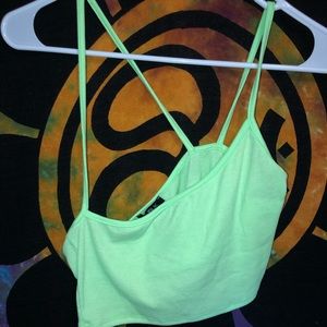 80s style crop top
